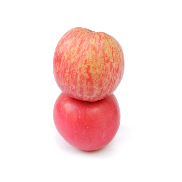 Fresh fuji apple isolated on a white background