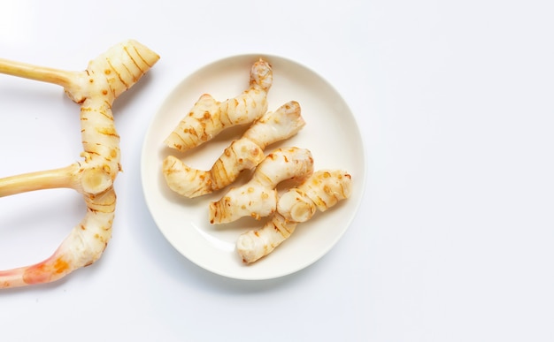 Fresh galangal isolated