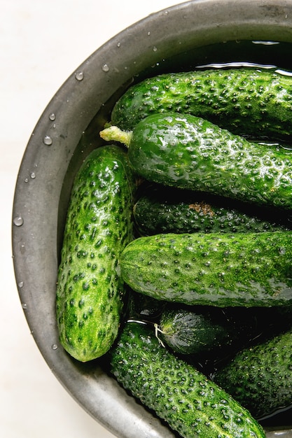 Fresh garden cucumbers