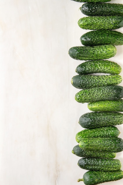 Fresh garden cucumbers