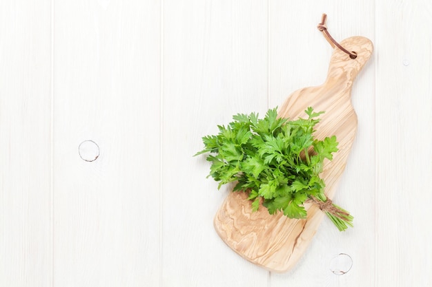 Fresh garden parsley