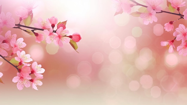 新鮮なジェネレーティブ AI 桜の花の背景