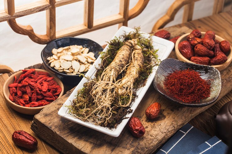수삼과 마른 조각