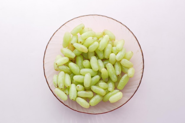 Fresh grape fruit in a bowl