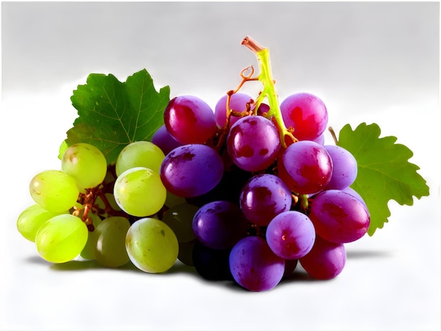 Fresh grape on transparent background