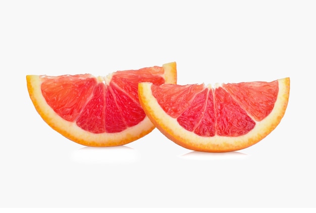 Fresh grapefruit isolated on white background