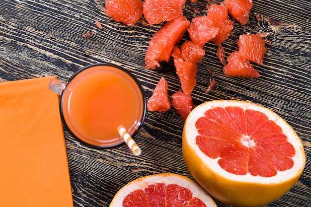 Fresh grapefruit juice