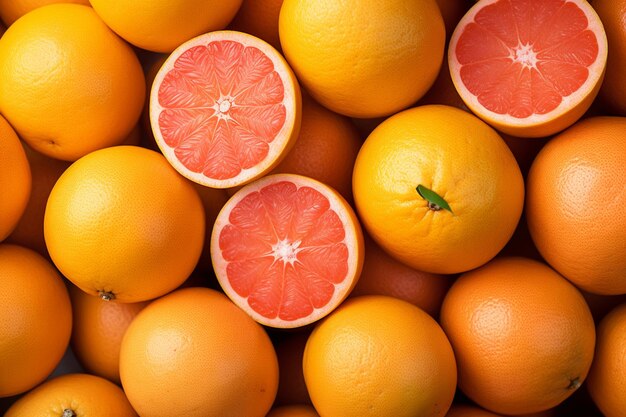 Fresh grapefruits