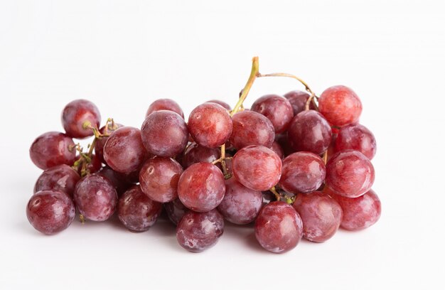 Fresh  grapes fruit isolated 
