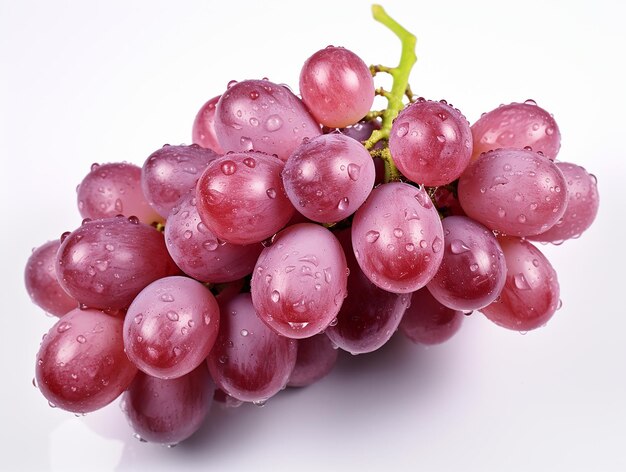 Photo fresh grapes on white background