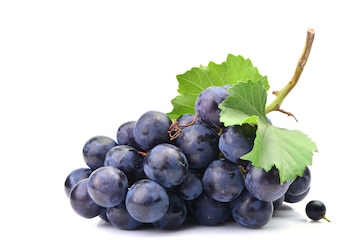 Premium Photo | Fresh grapes on a white background