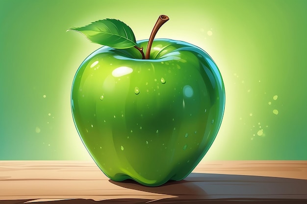 Fresh green apple