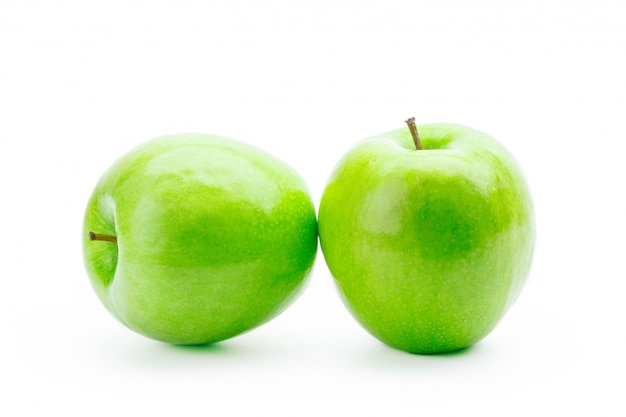 Fresh green apples