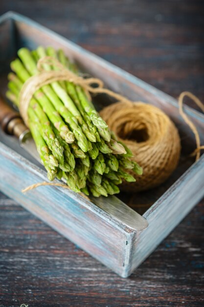 Fresh green asparagus