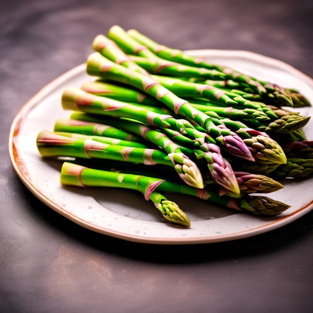 Fresh green asparagus