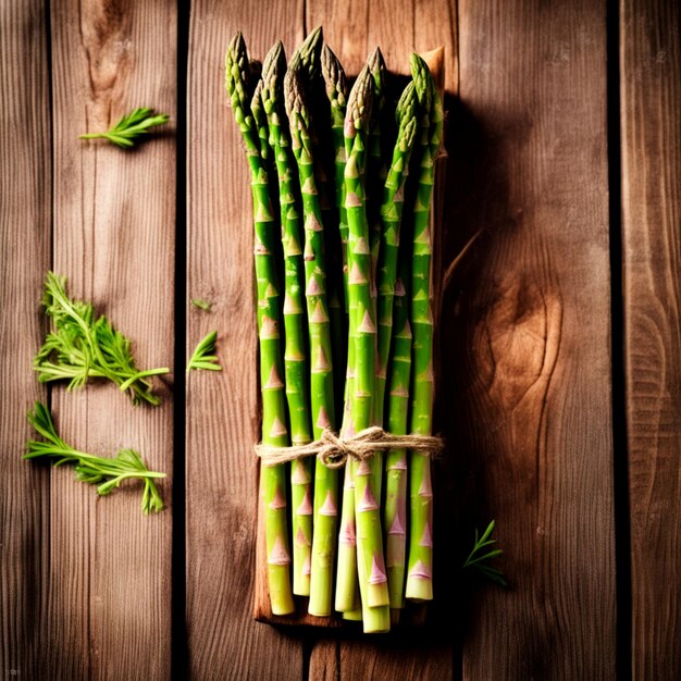 Fresh green asparagus