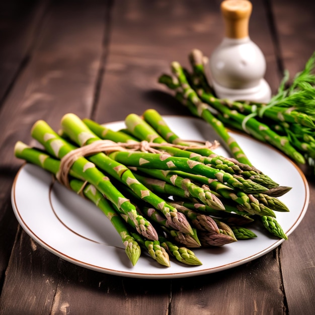 Fresh green asparagus