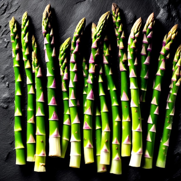 Fresh green asparagus