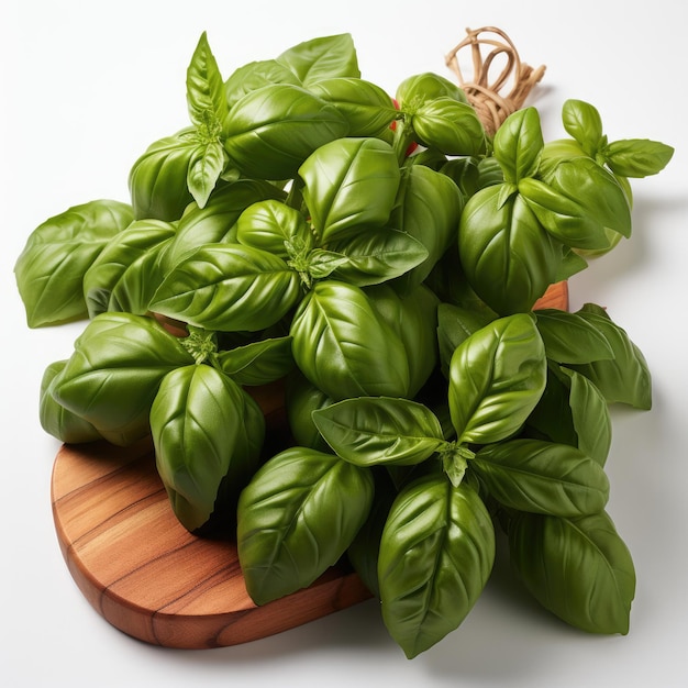 Photo fresh green basil