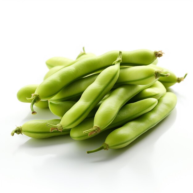 Fresh Green bean Isolated on white background