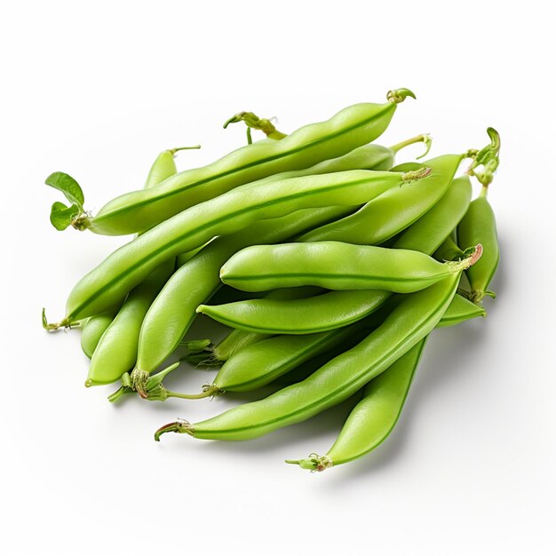 Fresh Green bean Isolated on white background