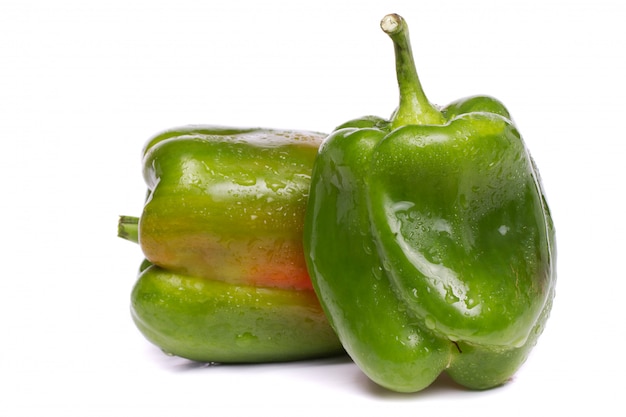 Fresh green bell pepper