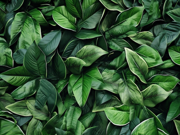 Fresh Green Foliage in Summer