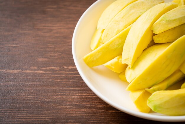 fresh green and golden mango