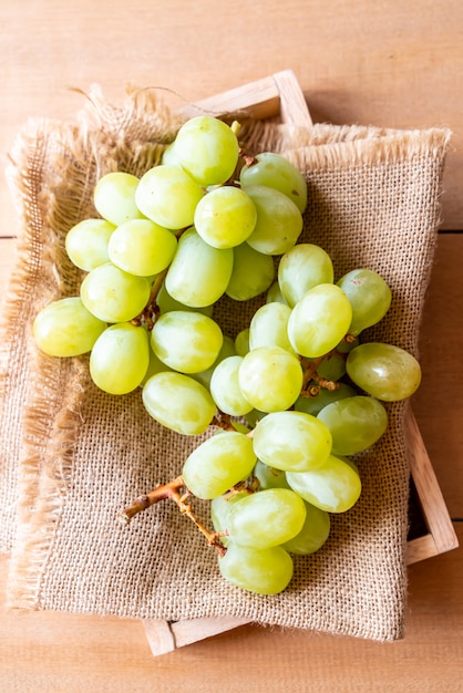 fresh green grapes