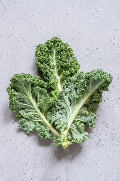 Fresh green kale leaves