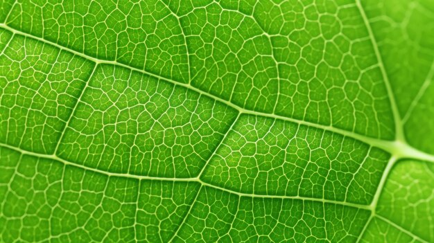 Fresh green leaf texture macro closeup Generative AI