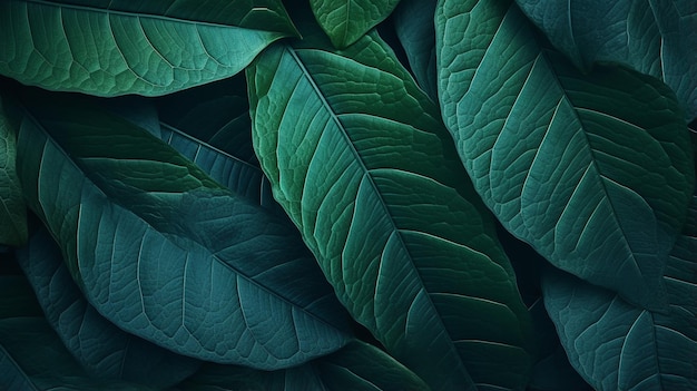 fresh green leaves for Generative AI background