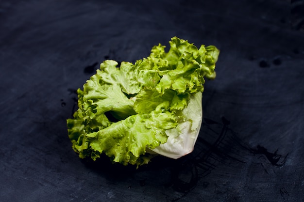 Fresh green lettuce salad.