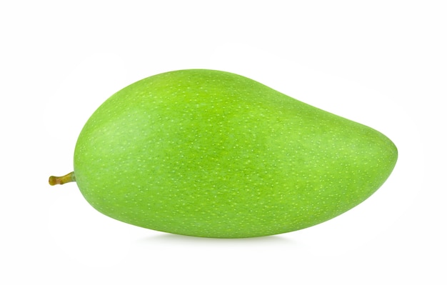 Fresh green mango fruit isolated