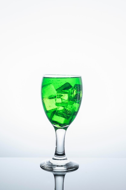 Fresh green nectar on food and drink concept