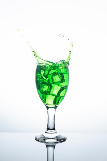 Fresh green nectar on food and drink concept