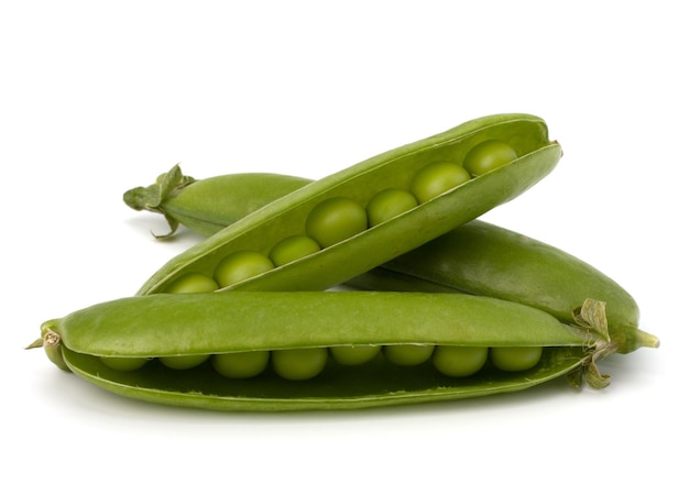 Fresh green pea pod