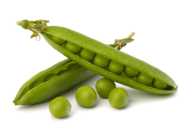 Fresh green pea pod