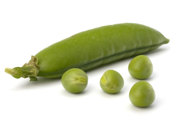 Fresh green pea pod