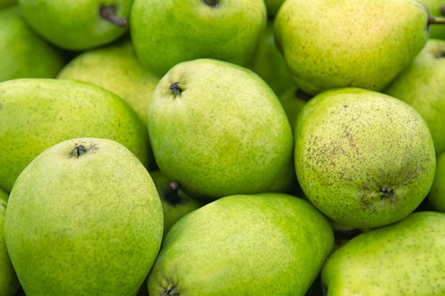 Fresh green pear background