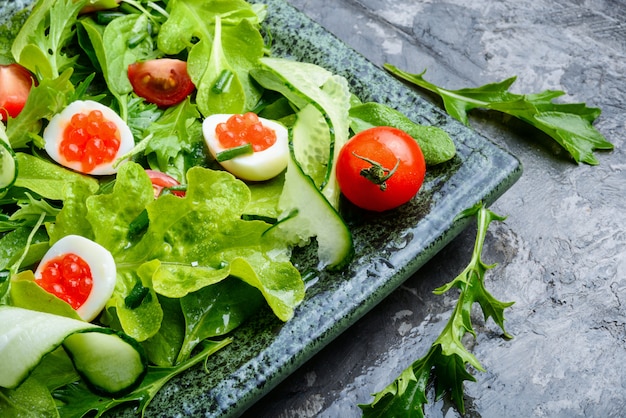 Fresh green salad.Healthy salad