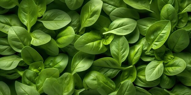 Fresh green salad leaves