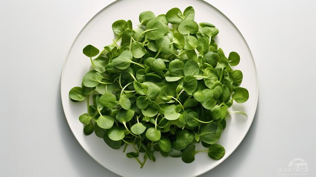 Fresh green salad leaves