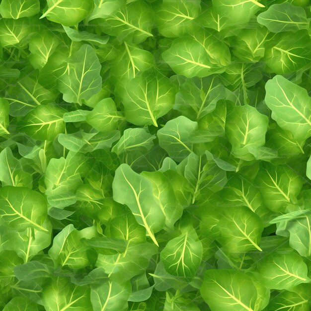 Fresh green salad leaves