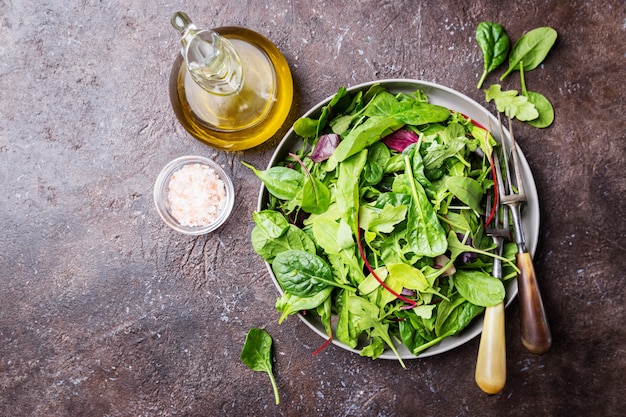 Fresh green salad