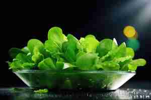 Photo fresh green salad