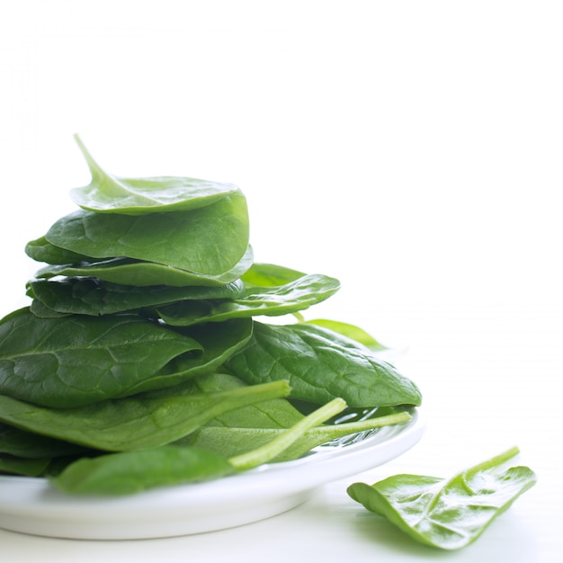 Fresh green spinach