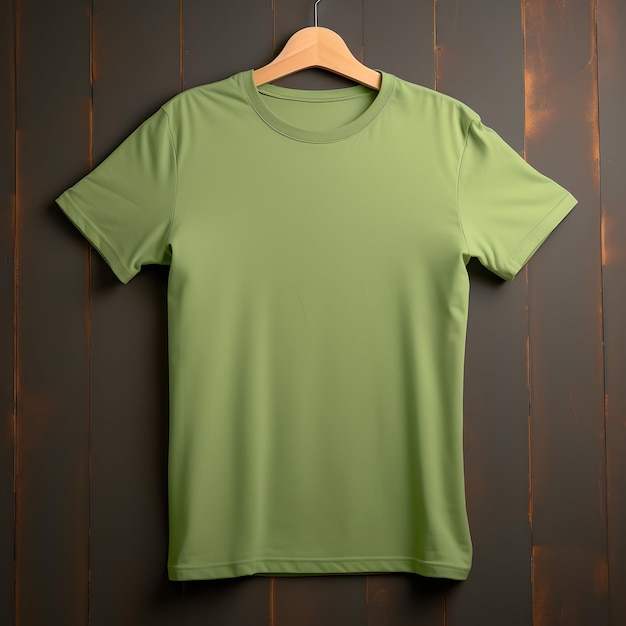 Foto un nuovo modello di maglietta verde