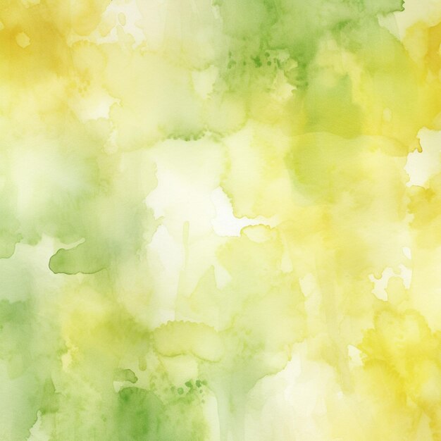 Photo fresh green and yellow watercolor texture