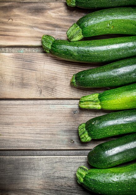 Foto fresco zucchine verdi